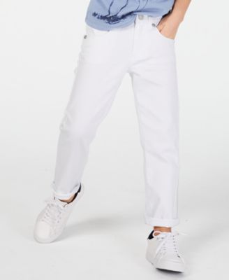 kids white jeans