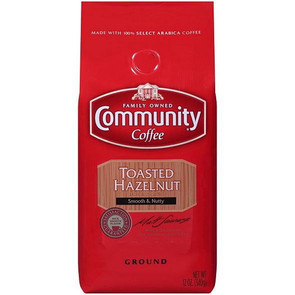 Community Coffee Toasted Hazelnut Medium Roast Premium Ground Coffee