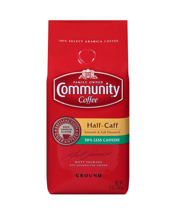 Community Coffee Half Caff MediumDark Roast Premium Ground Coffee, 12 Oz 6 Pack Macy's