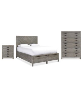 Broadstone Storage Bedroom Furniture, 3-Pc. Set (Queen Bed, Chest & Nightstand)