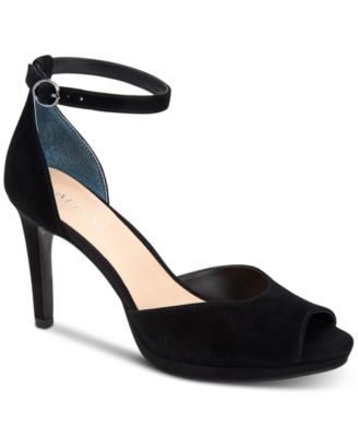 Alfani - Women's Peonyy Platform Ankle-Strap Heel