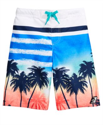 palm tree swim trunks