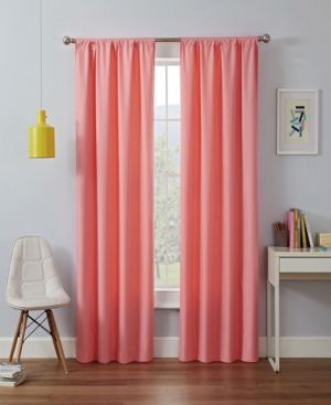 Eclipse Kendall Blackout Panel, 42" X 95" In Coral