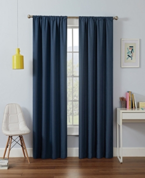 Eclipse Kendall Blackout Panel, 42" X 95" In Denim
