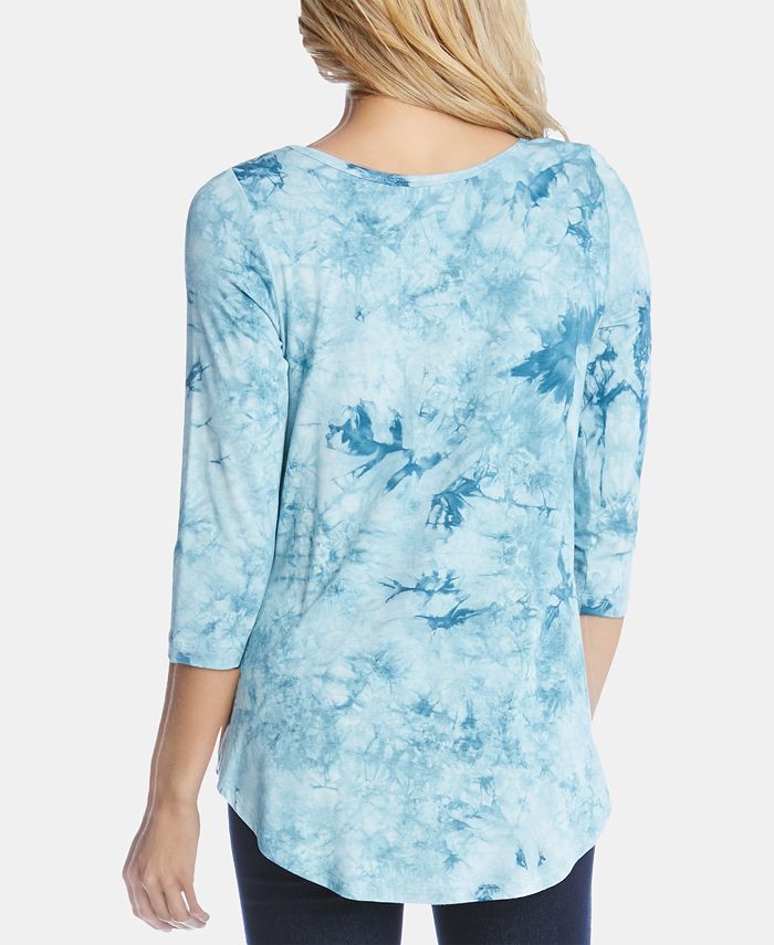 Karen Kane TieDyed ShirttailHem Top Macy's