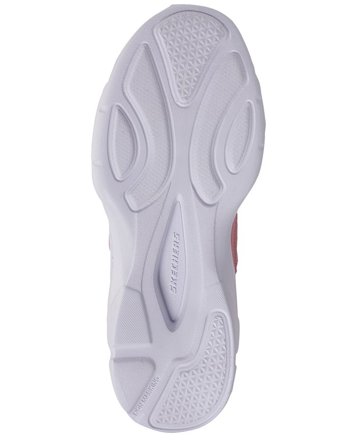Skechers Girls' D'Lites DLT-A Slip On Adjustable Strap Casual Sneakers ...
