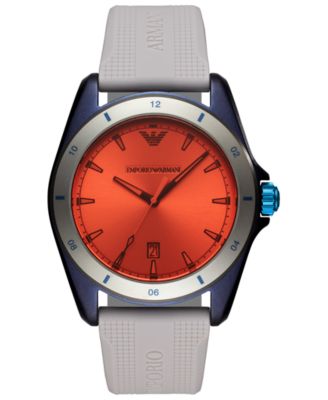 emporio armani watches red strap