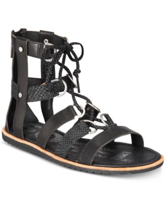 sorel lace up sandals