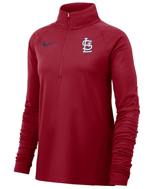 Nike Women S St Louis Cardinals Half Zip Core Element Pullover
