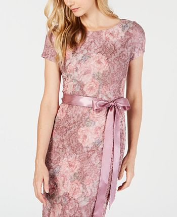 Adrianna papell on sale metallic textured gown