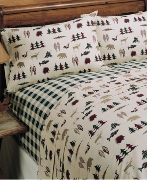 Karin Maki True Grit Northern Exposure Queen Sheet Set Bedding In Multi