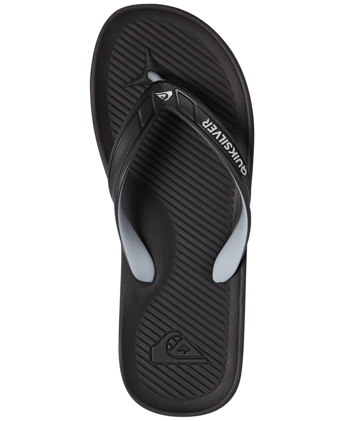 Quiksilver Men's Haleiwa Ii Flip Flops - Black and Gray