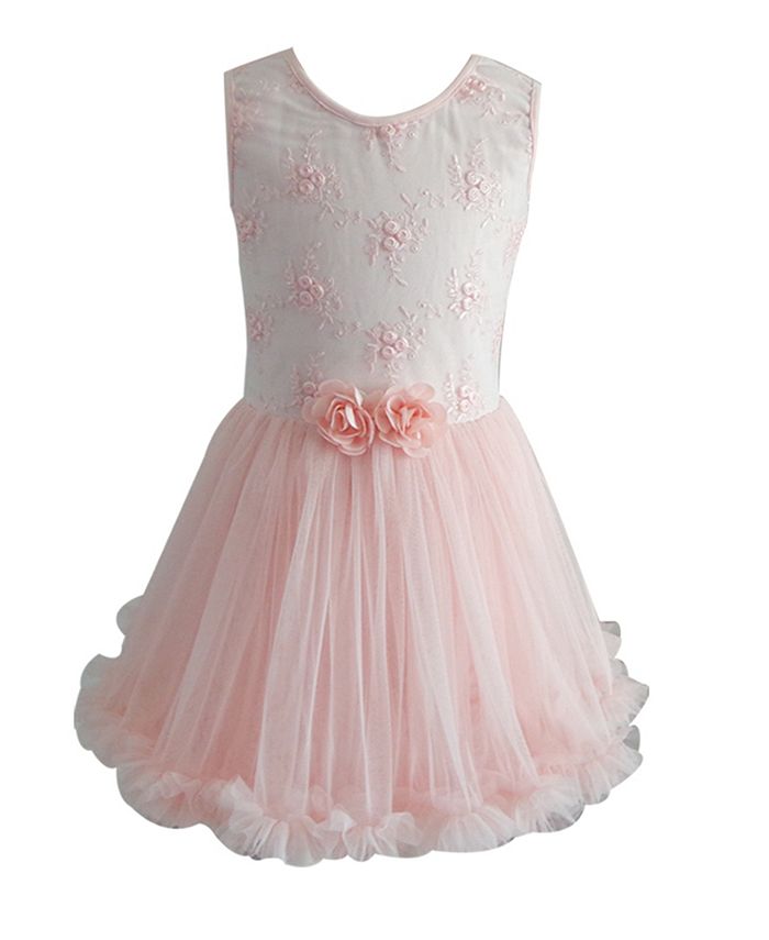 Popatu Girl Lace Flower Ruffle Petti Dress - Macy's
