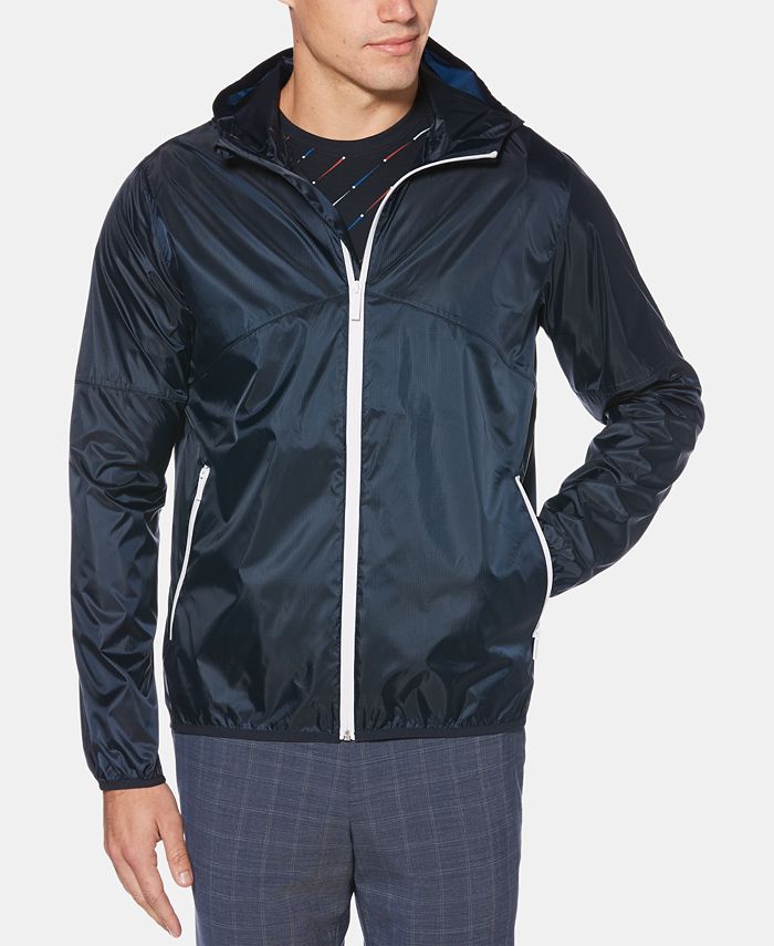 Perry Ellis Men's Hooded Bomber Jacket - Macy's