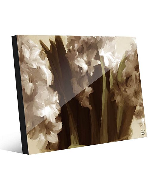 Creative Gallery Flowers In Vase Neutral Abstract 24 X 36
