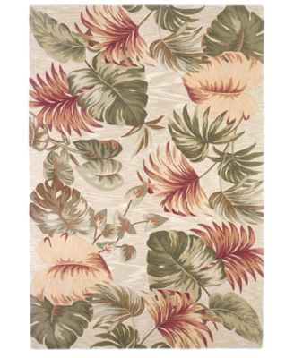 Kas Sparta Palm Leaves 3148 Beige Area Rug In 3148 Beige