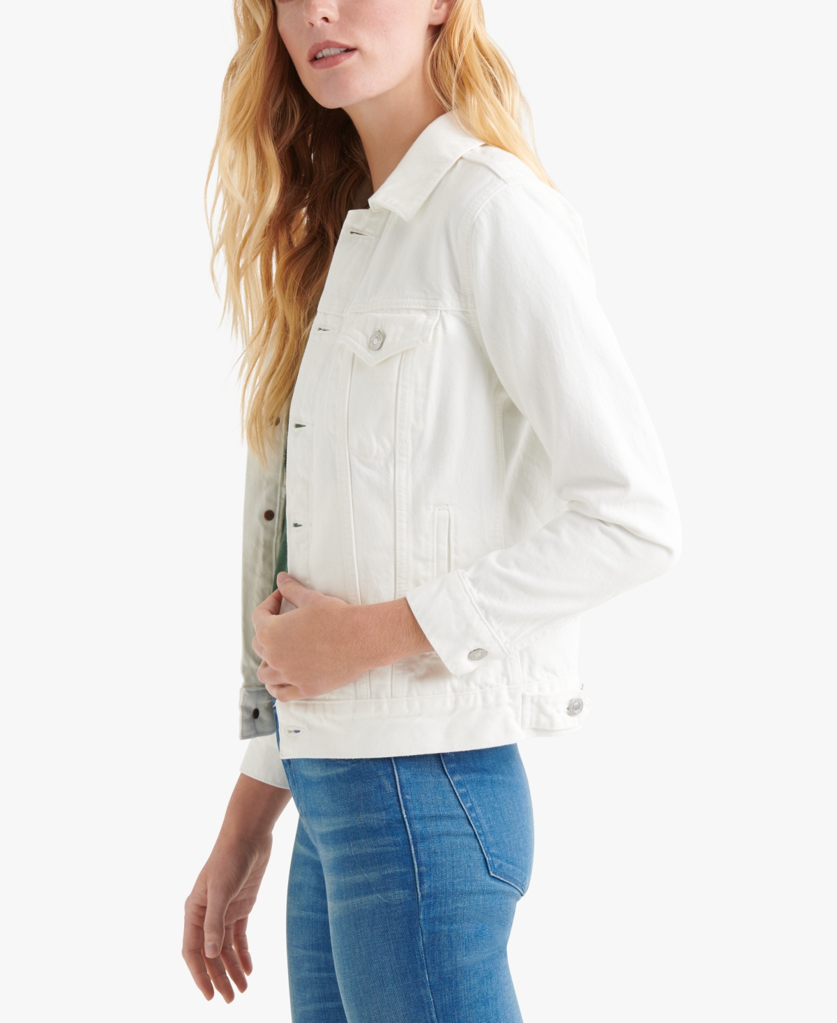 Lucky Brand Cotton Denim Trucker Jacket