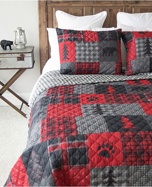 Red Forest Quilt Collection King