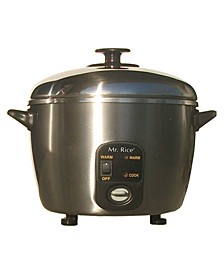 SPT 3-Cups Stainless Steel Rice Cooker/Steamer