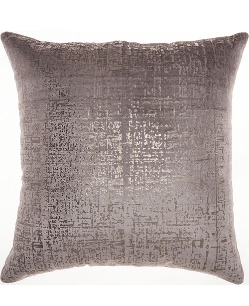 Nourison Inspire Me Home Decor Distressed Metallic Dark Grey