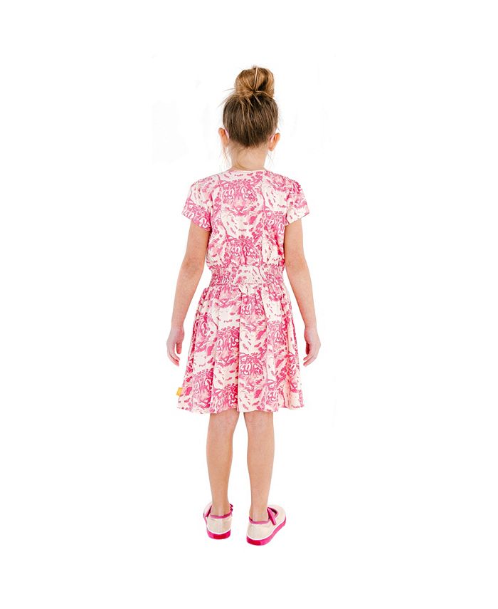 Masala Baby Girls Organic Cotton Mia Dress Cat Camo - Macy's