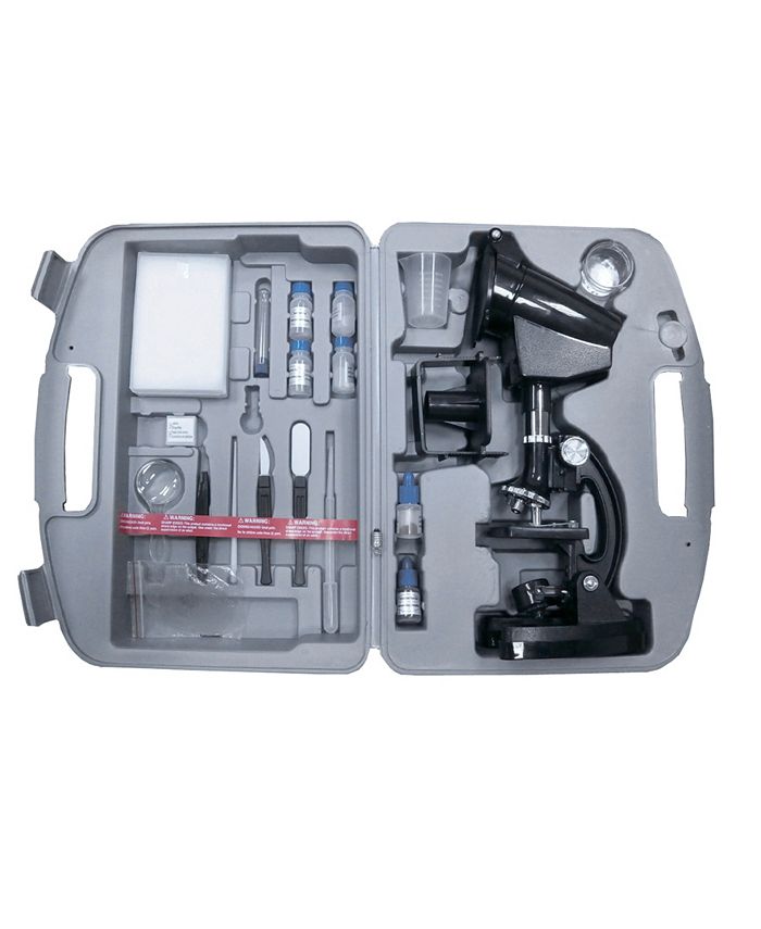 Cassini 98 Piece 300X 600X 1200X Microscope Kit + Projection Hood