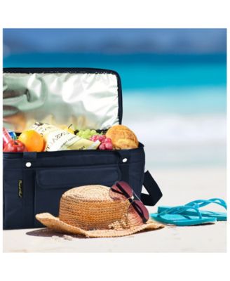 Hybrid Semi-Rigid 24 Quart Folding Cooler with Leak Proof Lining