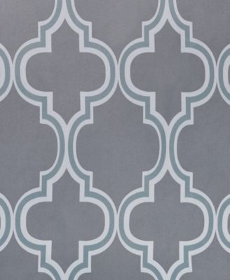 Modern Bohemian Trellis Room Darkening 2-Piece Curtain Panels with Grommet Header Top, 52" X 108"