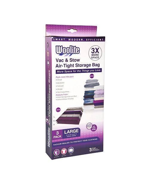 Woolite 3 Piece Air Tight Large Vacuum Storage Bags Reviews