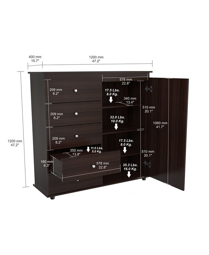 Inval America Armoire Dresser Combo Macy's