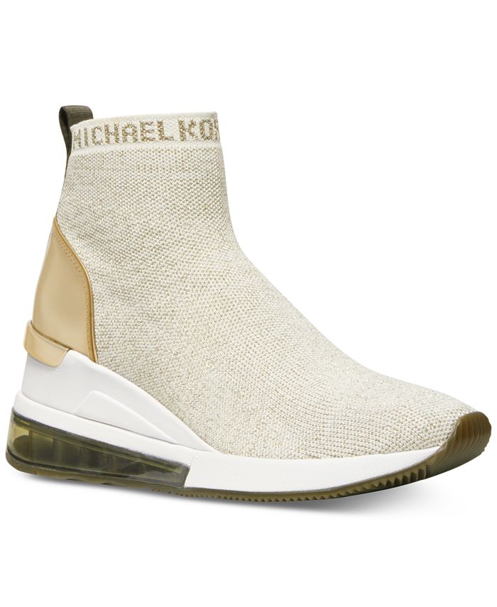 Michael Kors Women's Skyler Extreme Sock High-Top Sneakers - Macy's