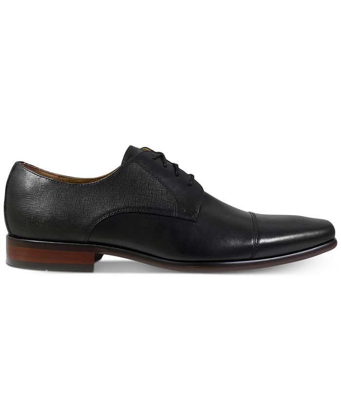 Florsheim Santucci Men's Cap Toe Oxford Dress Shoe - Leather Lace-Up With Slip-Resistant Sole
