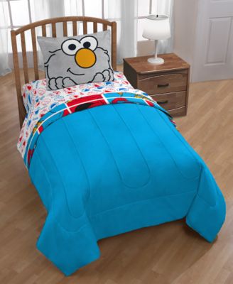 Sesame Street Elmo Cookie Squares Twin Bed In A Bag Macy S   11620361 Fpx.tif