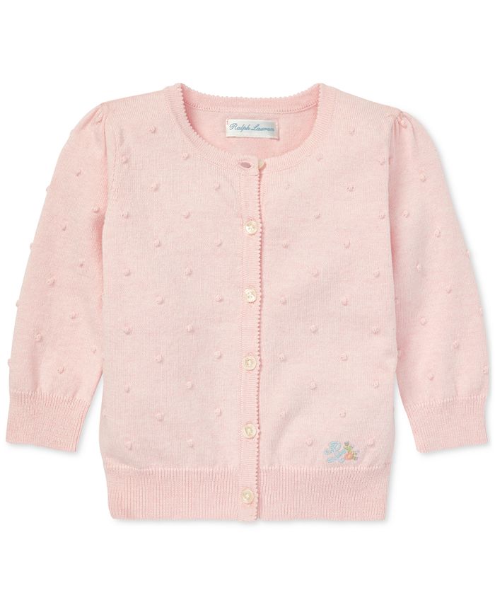 Polo Ralph Lauren Baby Girls Scalloped Cotton Cardigan Macy's
