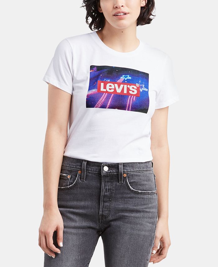 Levi's The Perfect Graphic T-Shirt & Reviews - Tops - Juniors - Macy's
