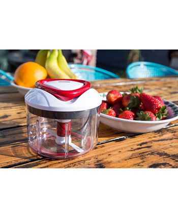 ZYLISS Easy Pull Food Chopper and Manual Food Processor - Vegetable Slicer  and Dicer - Hand Held