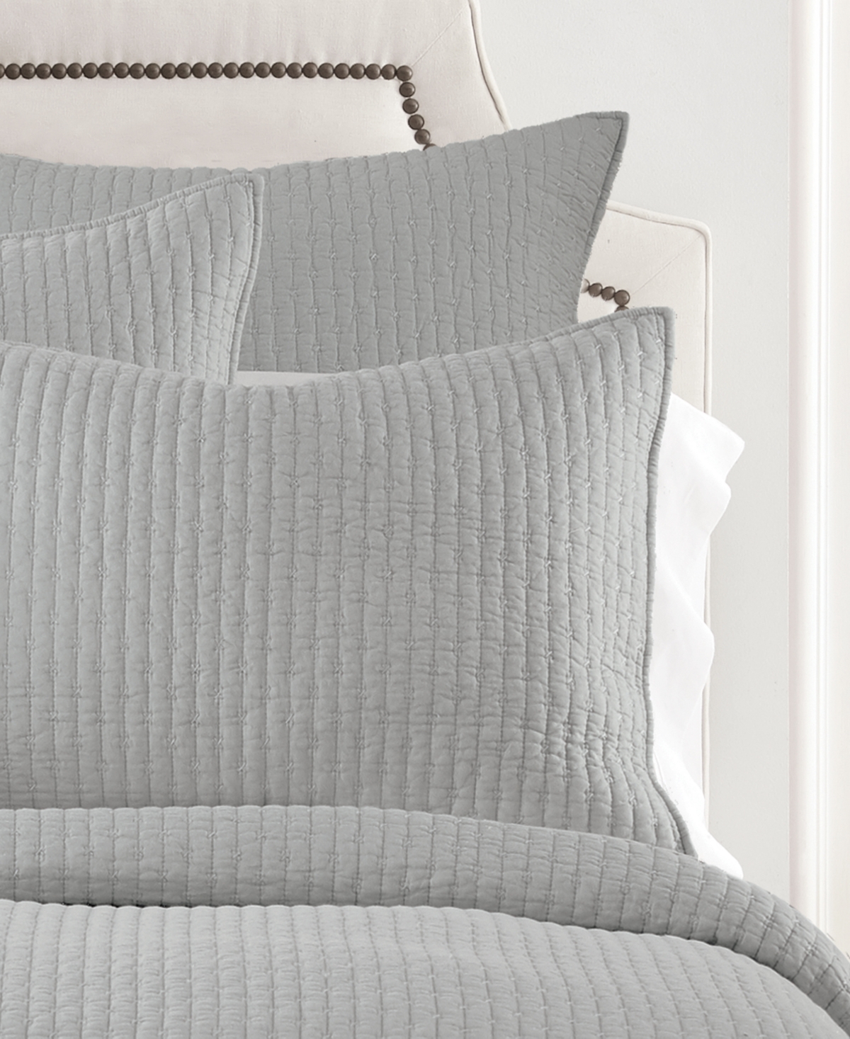 Levtex Cross Stitch Stitching 2-pc. Quilt Set, Twin/twin Xl In Gray