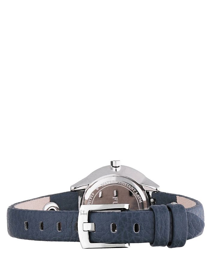 Furla Blue Leather Dress Watch