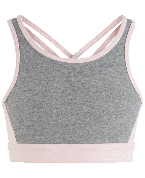 Calvin Klein Big Girls CrossBack Sports Bra & Reviews All Kids