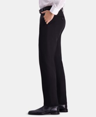 Haggar Men's The Active Series Straight-Fit  Performance Stretch Solid Dress Pants