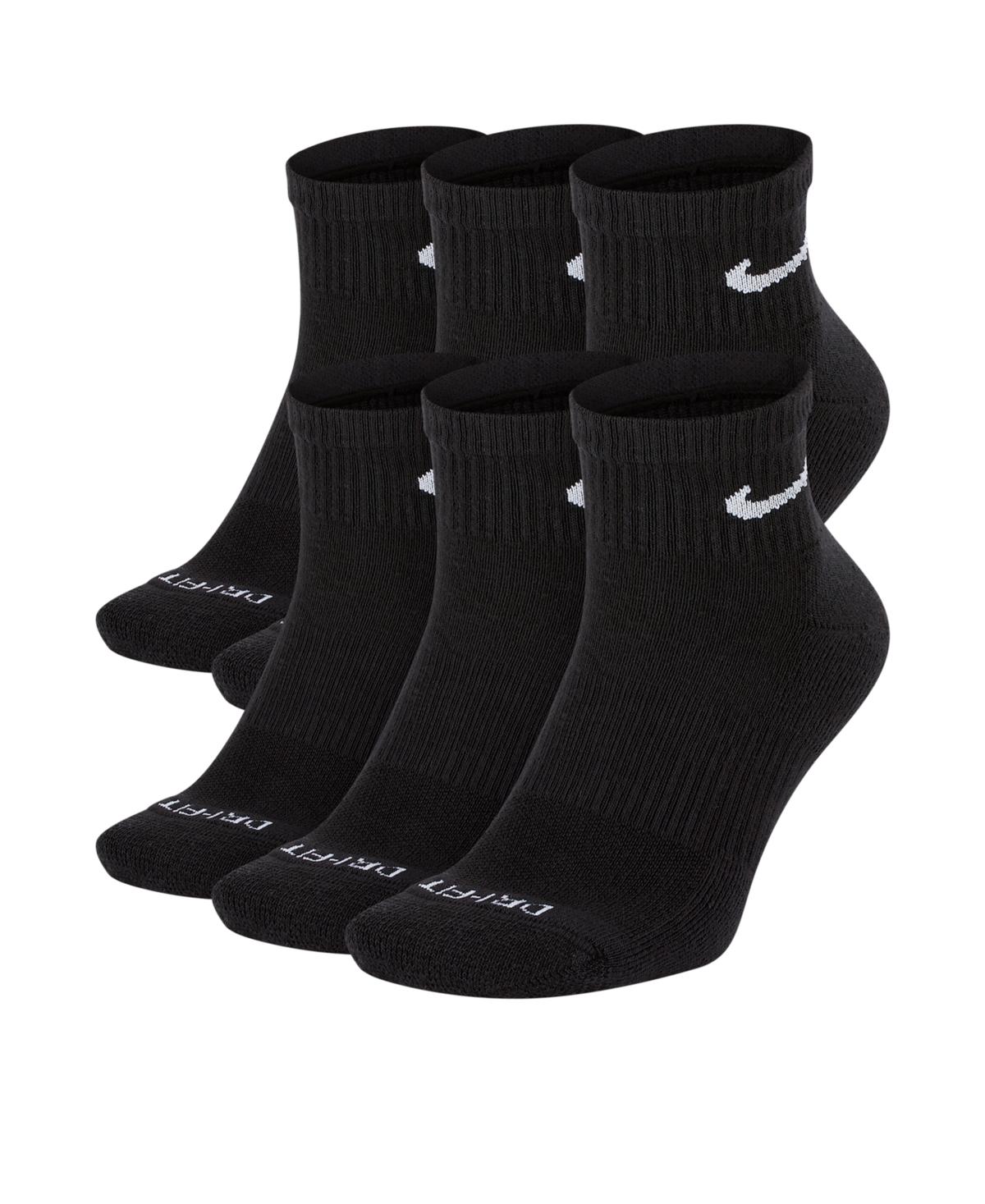 Nike Unisex 6-Pack Dri-fit Ankle Socks