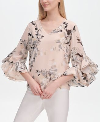 ruffle blouse sleeves