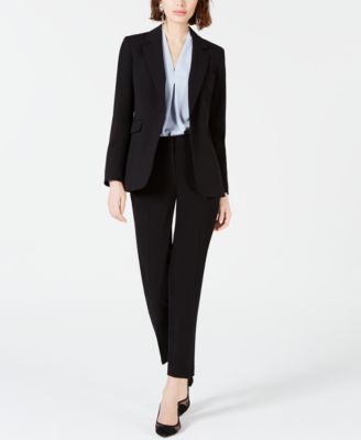 Womens One Button Jacket Straight Leg Pants Blouse Created For Macys