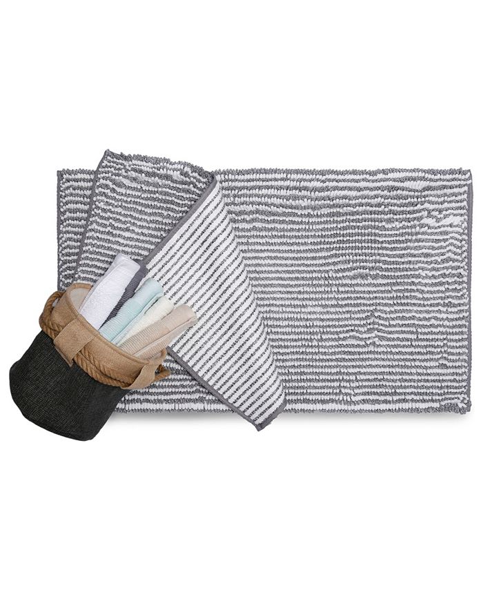 Home Dynamix Shabby Chic Fresno 2Piece Popcorn Chenille Bath Mat Set