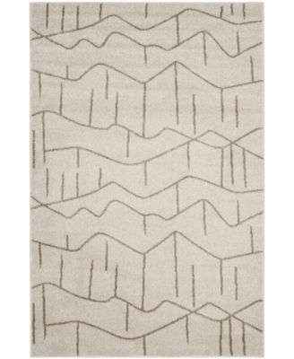 Amherst Ivory and Gray 4' x 6' Outdoor Area Rug