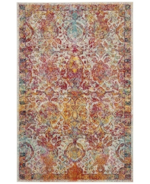 Safavieh Crystal Light Blue and Orange 4' x 6' Area Rug