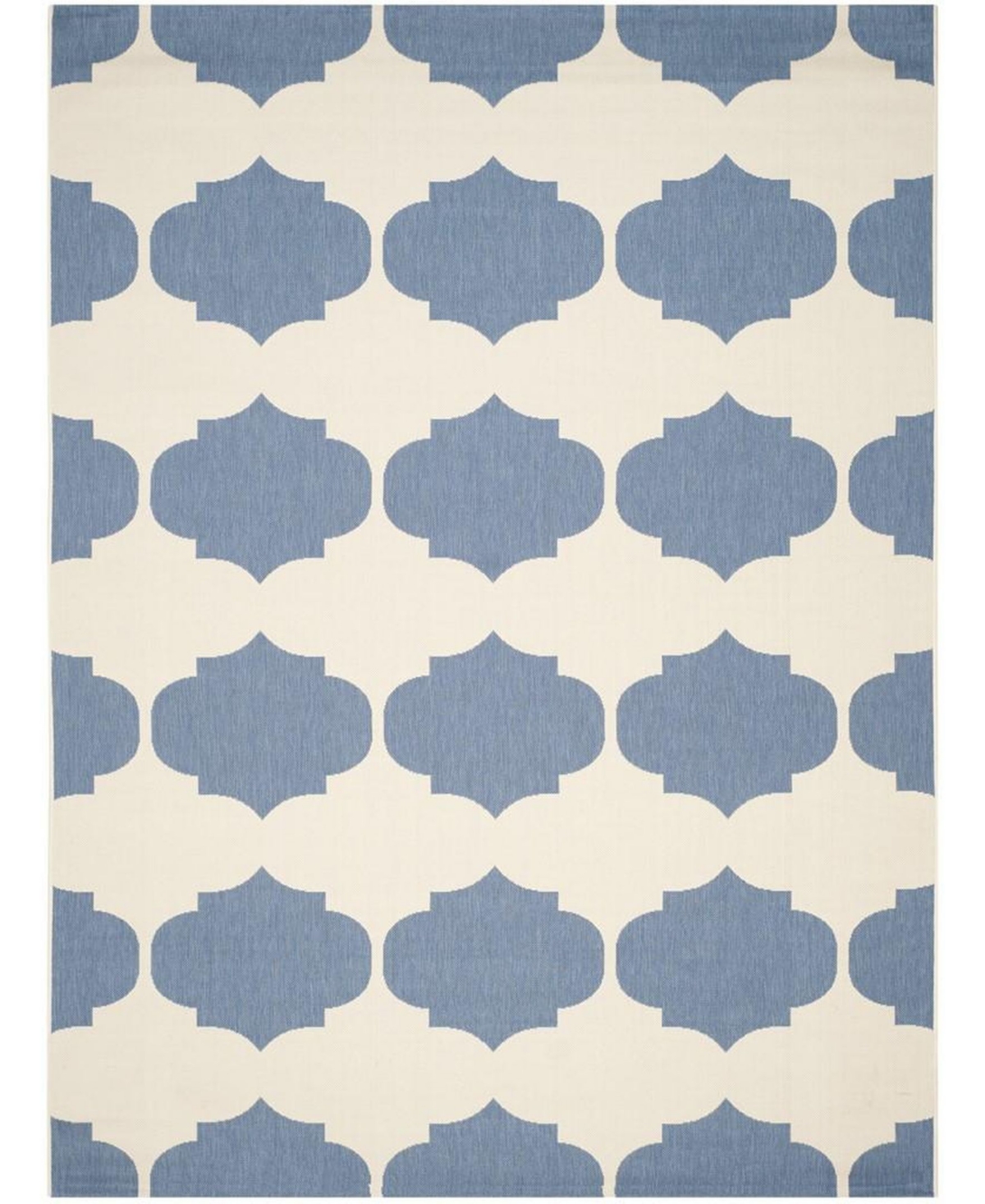 Safavieh Courtyard Beige and Blue 8' x 11' Outdoor Area Rug - Beige