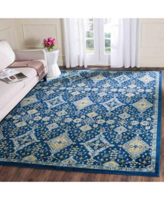 Evoke EVK224 Royal and Ivory 8' x 10' Area Rug