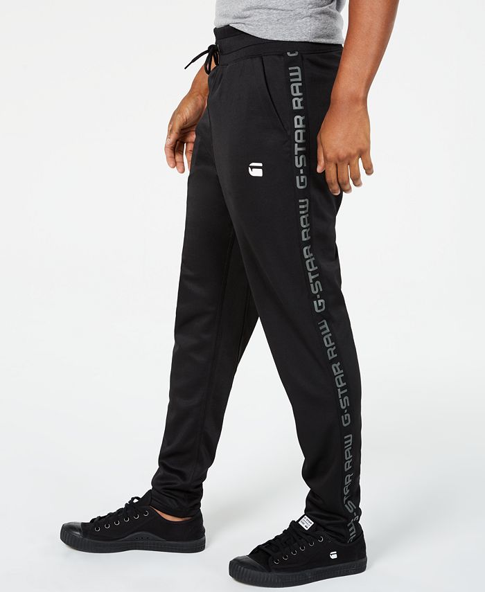 G-Star Raw Men's Satur Slim-Tapered Fit Logo-Taped Joggers, Created for ...