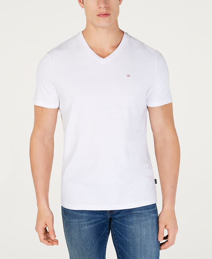 Calvin Klein Men's V-Neck T-Shirt & Reviews - T-Shirts - Men - Macy's